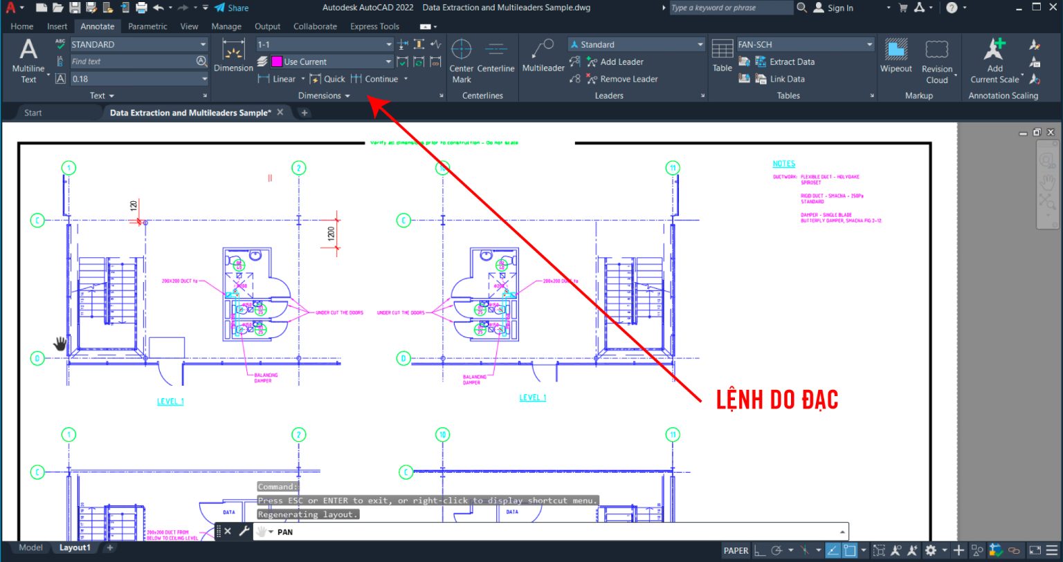 Các lệnh đo đạc - tính toán trong AutoCAD - Study Design