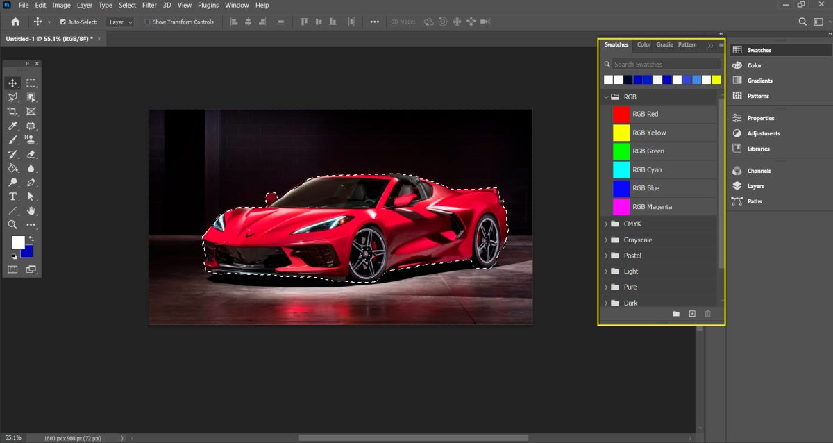 Color Fill trong photoshop - Study Design